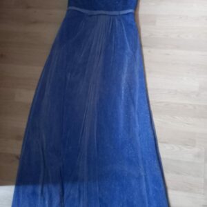 robe bleue de soirée